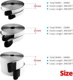 26 Feet Sticky-Back Hook and Loop Strips Roll, 3/4 Inch Black Self Adhesive Hook Loop Tape Double Sided Hook Loop Fastener Tape for Indoor Outdoor Home School Office - Image 6